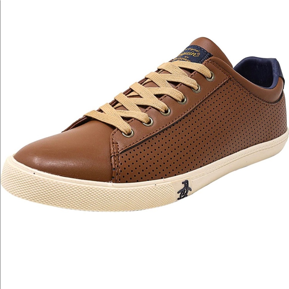 Original Penguin Men Dan Leather Fashion Sneaker